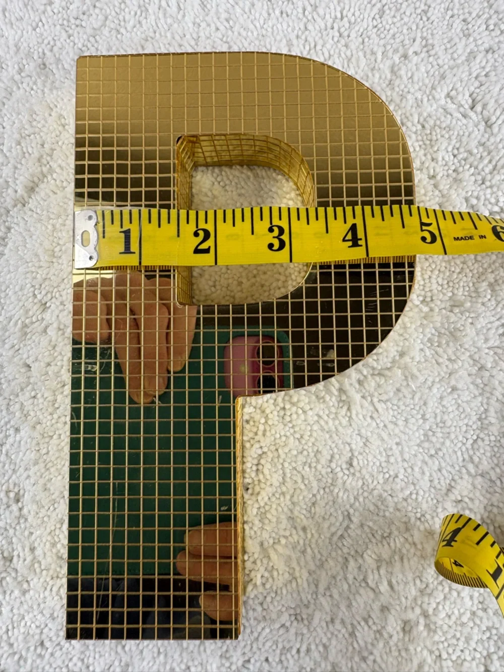 Ashland Decorative Gold Disco Monogram Letter “P” to be Used for Decor - Picture 6 of 7